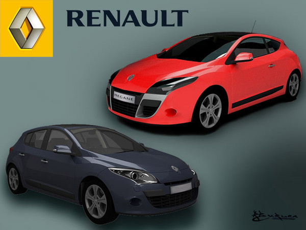 renault megane 3d model - Renault Megane III 2009 Pack-1 by rburlea